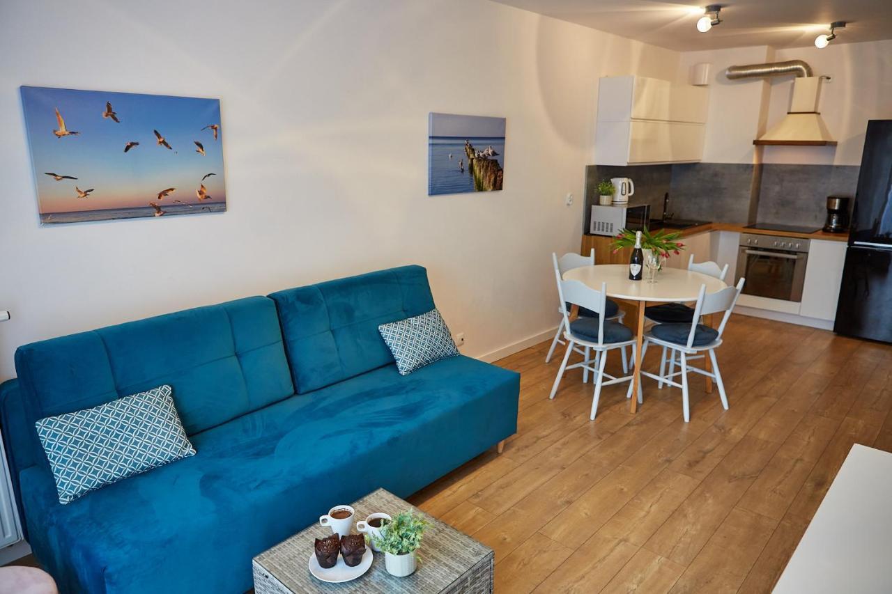 Apartamentyprzymorzu Baltycki Z Miejscem Postojowym I Ogrodkiem Kołobrzeg Esterno foto